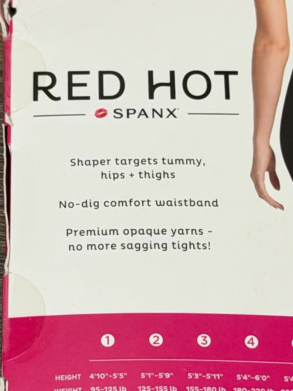 SPANX Red Hot Shaping Tights in Black